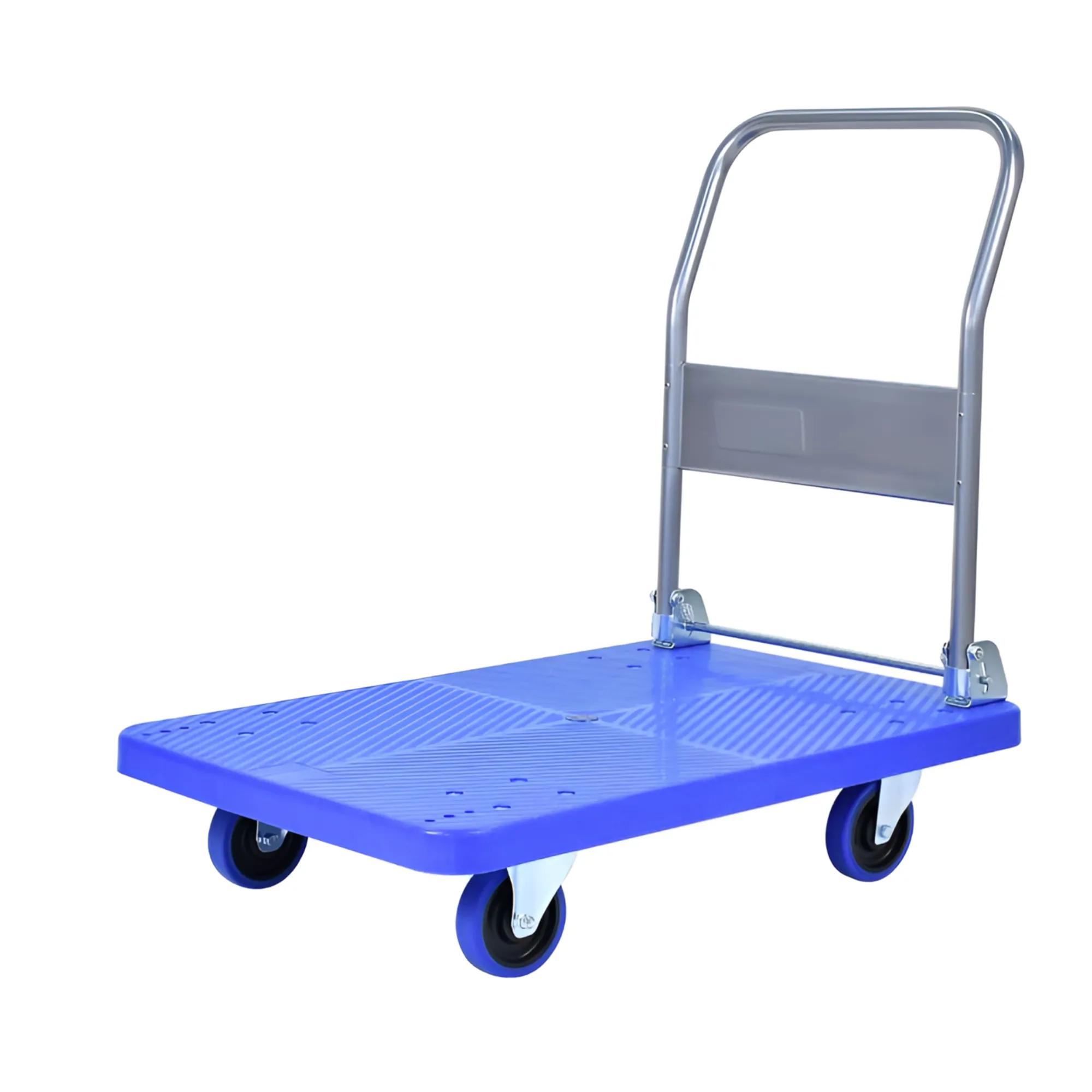 100kg Multifunctional Handheld Foldable Pushcart with Silent Wheels