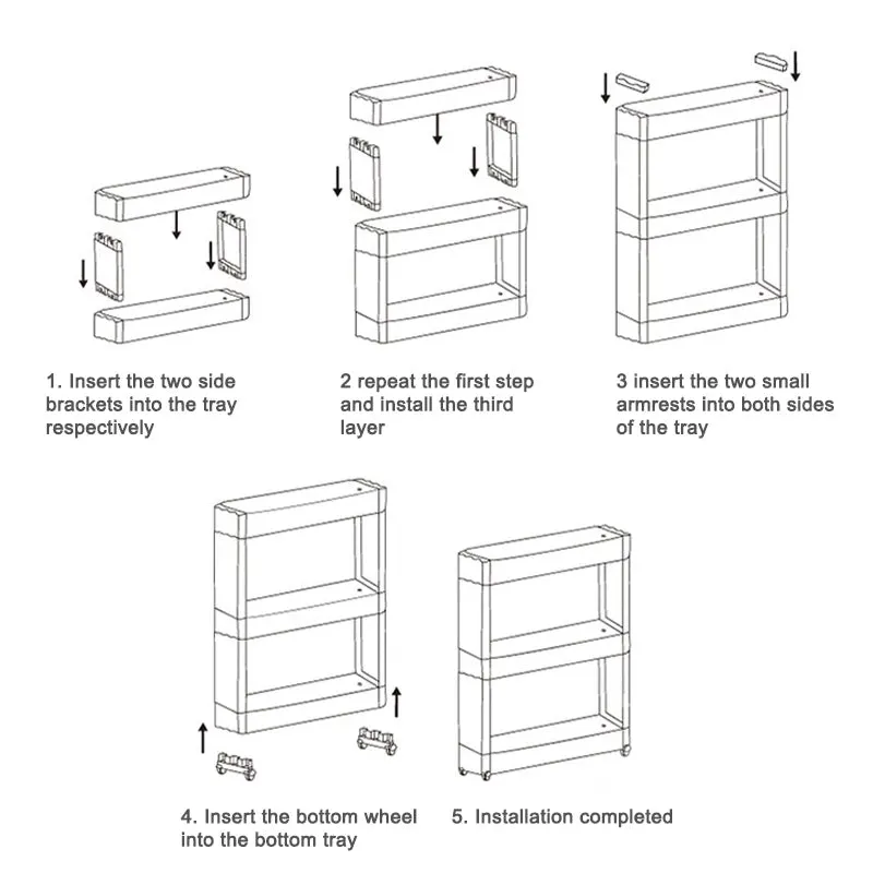 3 Layer Storage Rack Shelf XZQ-0200-1