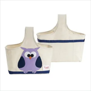 3 Sprouts Owl Storage Caddy in Purple