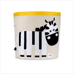 3 Sprouts Zebra Storage Bin in Black and White