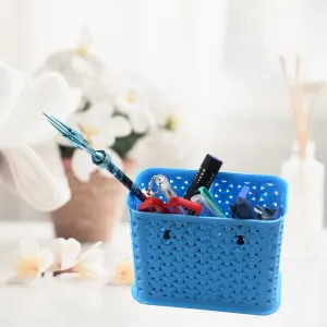 7722 multipurpose Holder for Desk, Plastic Pen Pots Desk Organizers Pencil Pots Holder Stationary Supplies for Office, Home, School Non-slip Silicone Bottom