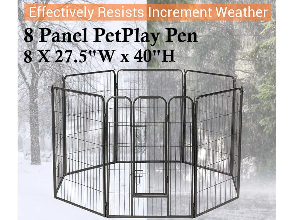 8 Panel Pet Playpen 100cm