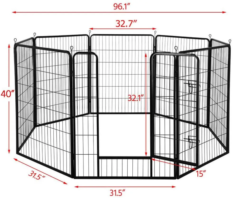 8 Panel Pet Playpen 100cm