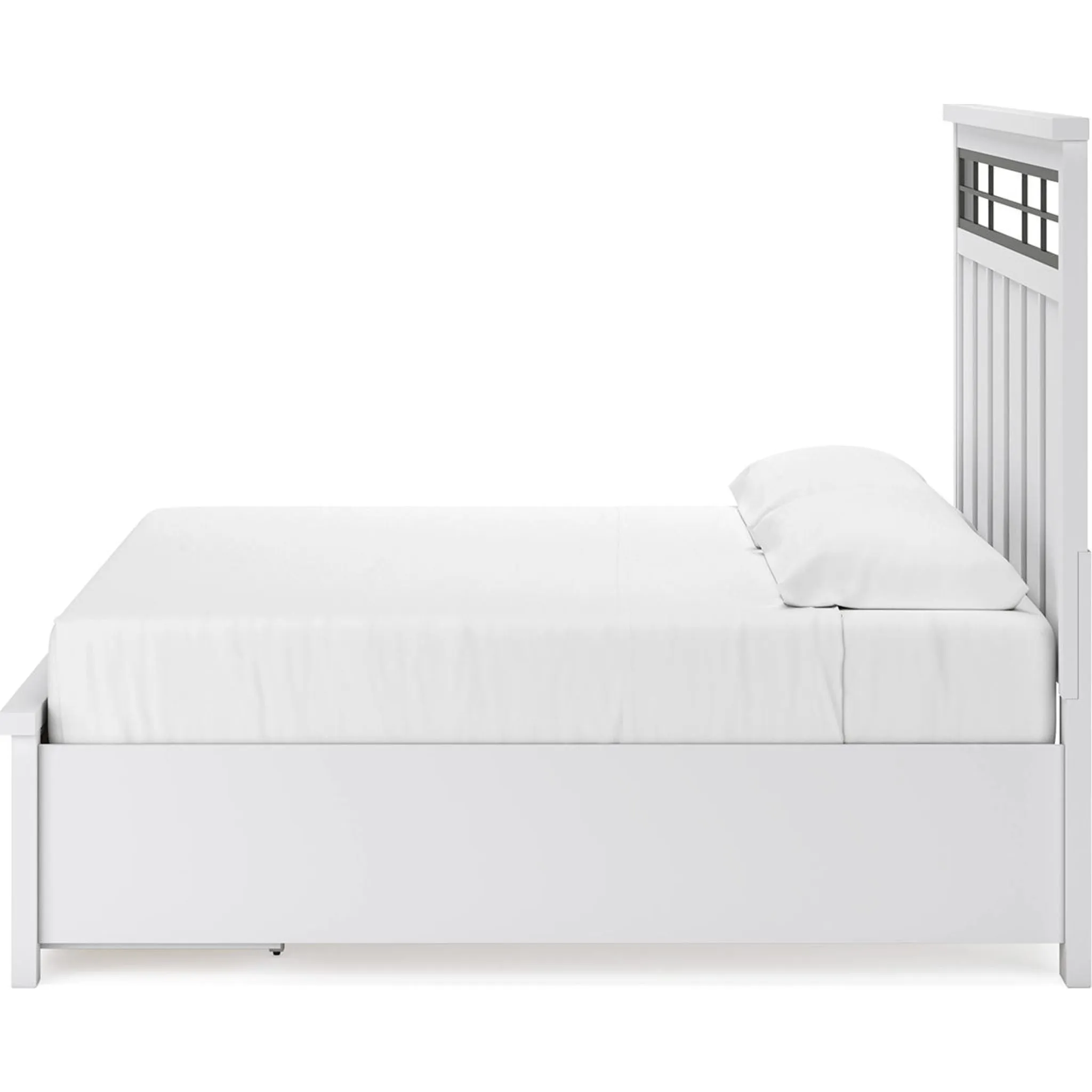 Ashbryn King Storage Bed - White/Natural