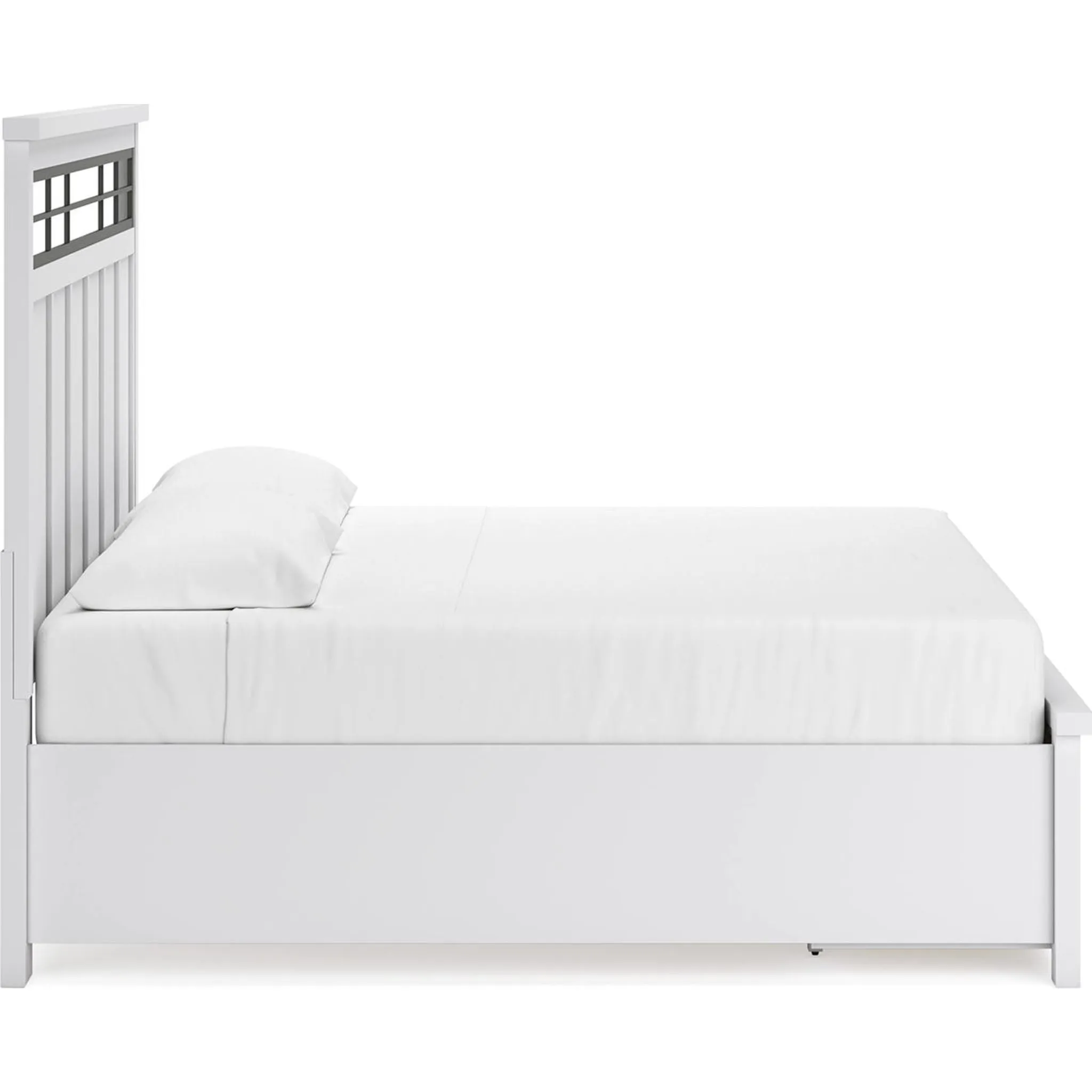 Ashbryn King Storage Bed - White/Natural