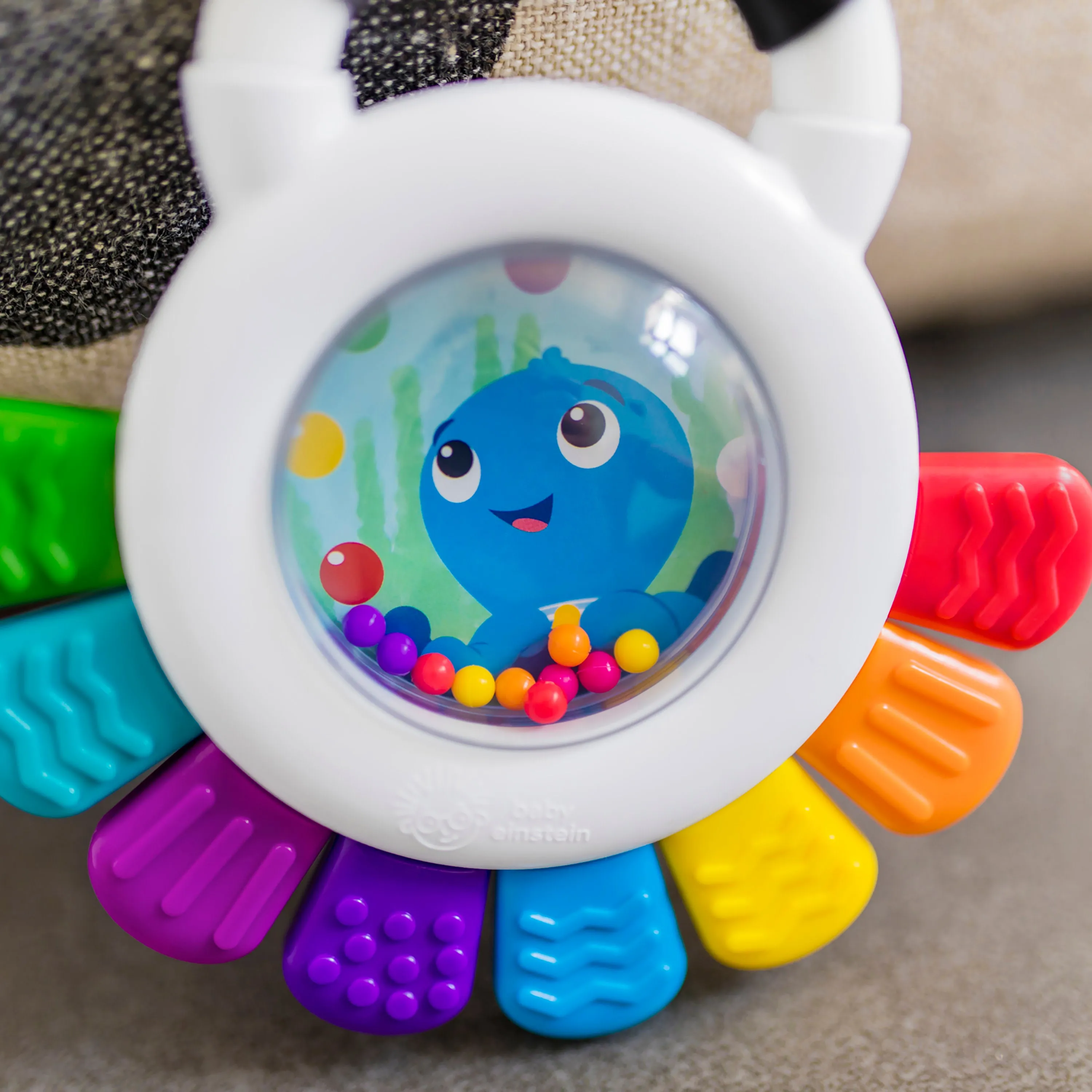 Baby Einstein Outstanding Opus the Octopus Rattle & Teether Sensory Toy