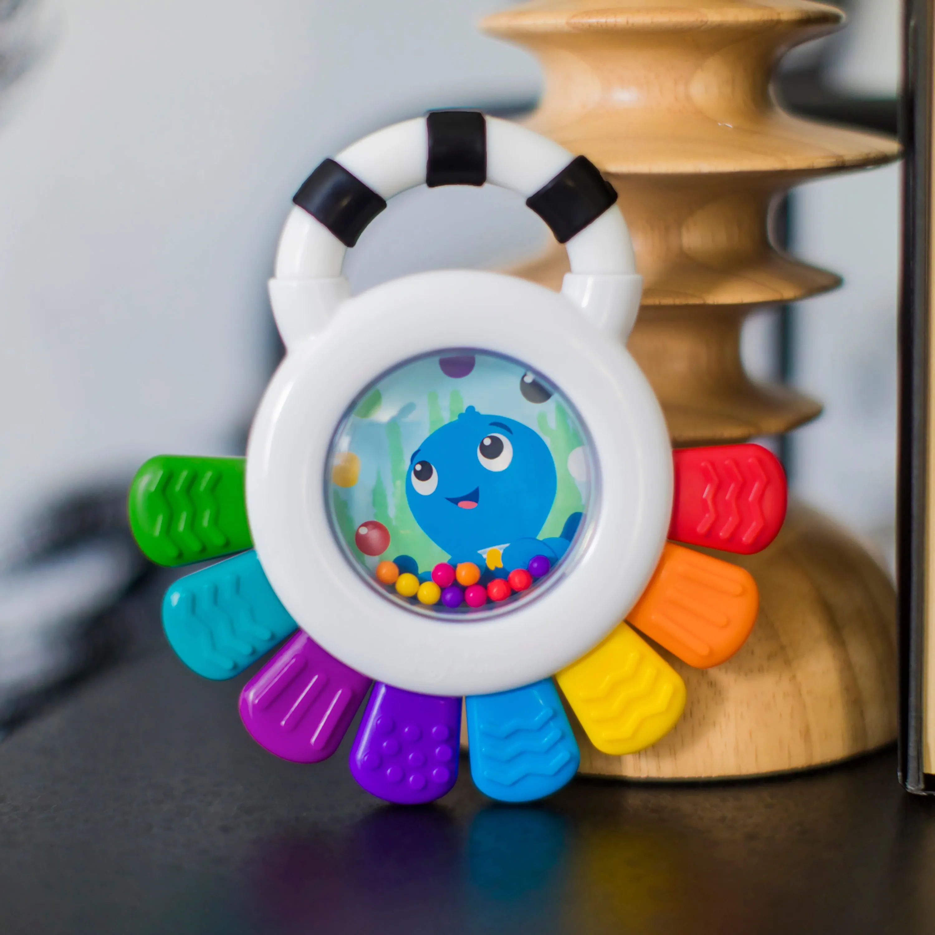 Baby Einstein Outstanding Opus the Octopus Rattle & Teether Sensory Toy