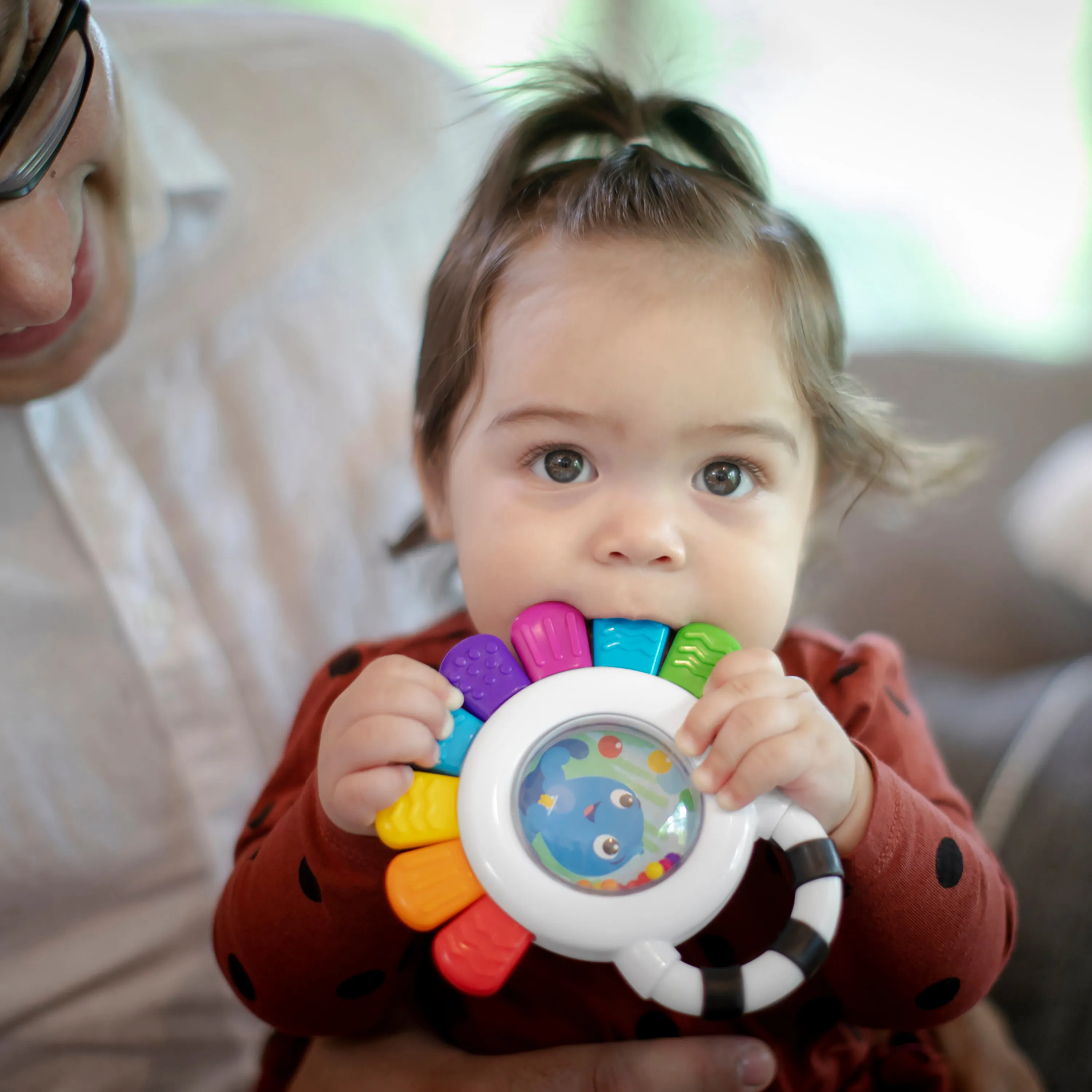 Baby Einstein Outstanding Opus the Octopus Rattle & Teether Sensory Toy