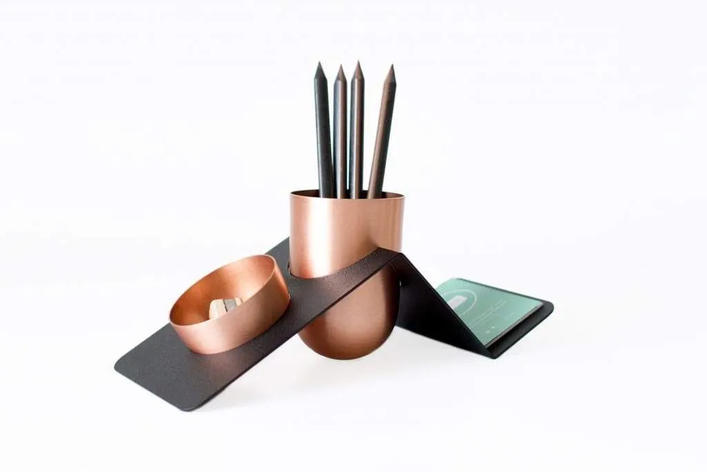 BLANK - Copper Tidy Desk Organizer Kit-Box Design