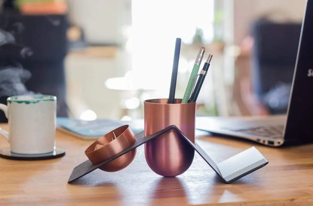 BLANK - Copper Tidy Desk Organizer Kit-Box Design