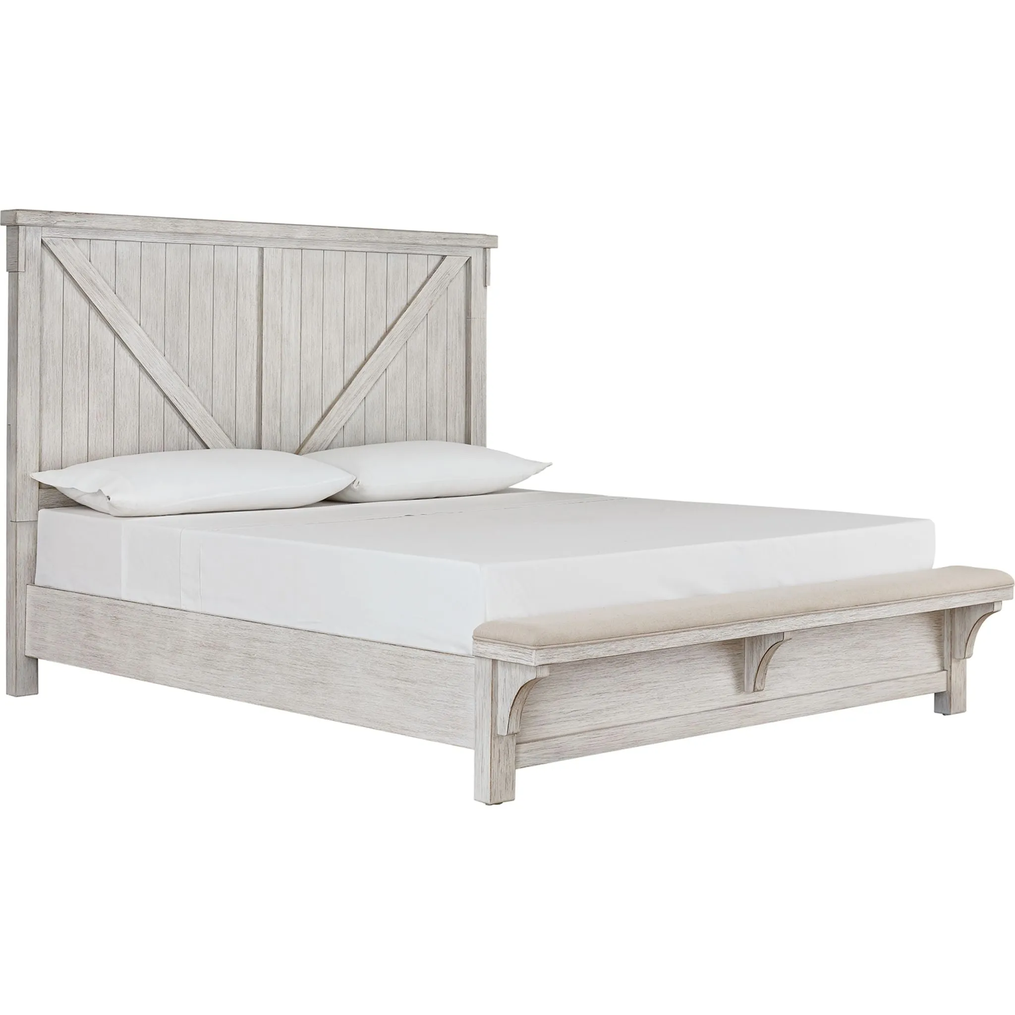 Brashland Panel Bed with Bench