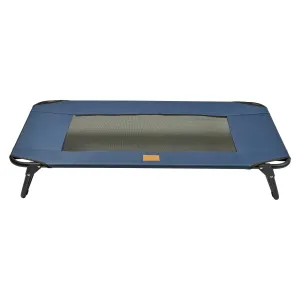 Buddy & Belle Deluxe Raised Outdoor Dog Bed Navy