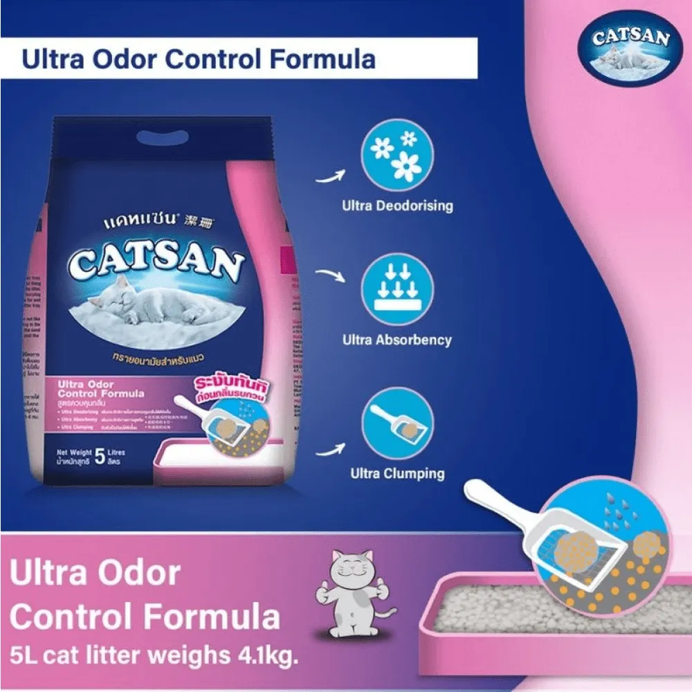 Catsan Ultra Odour Control Unscented Clumping Cat Litter