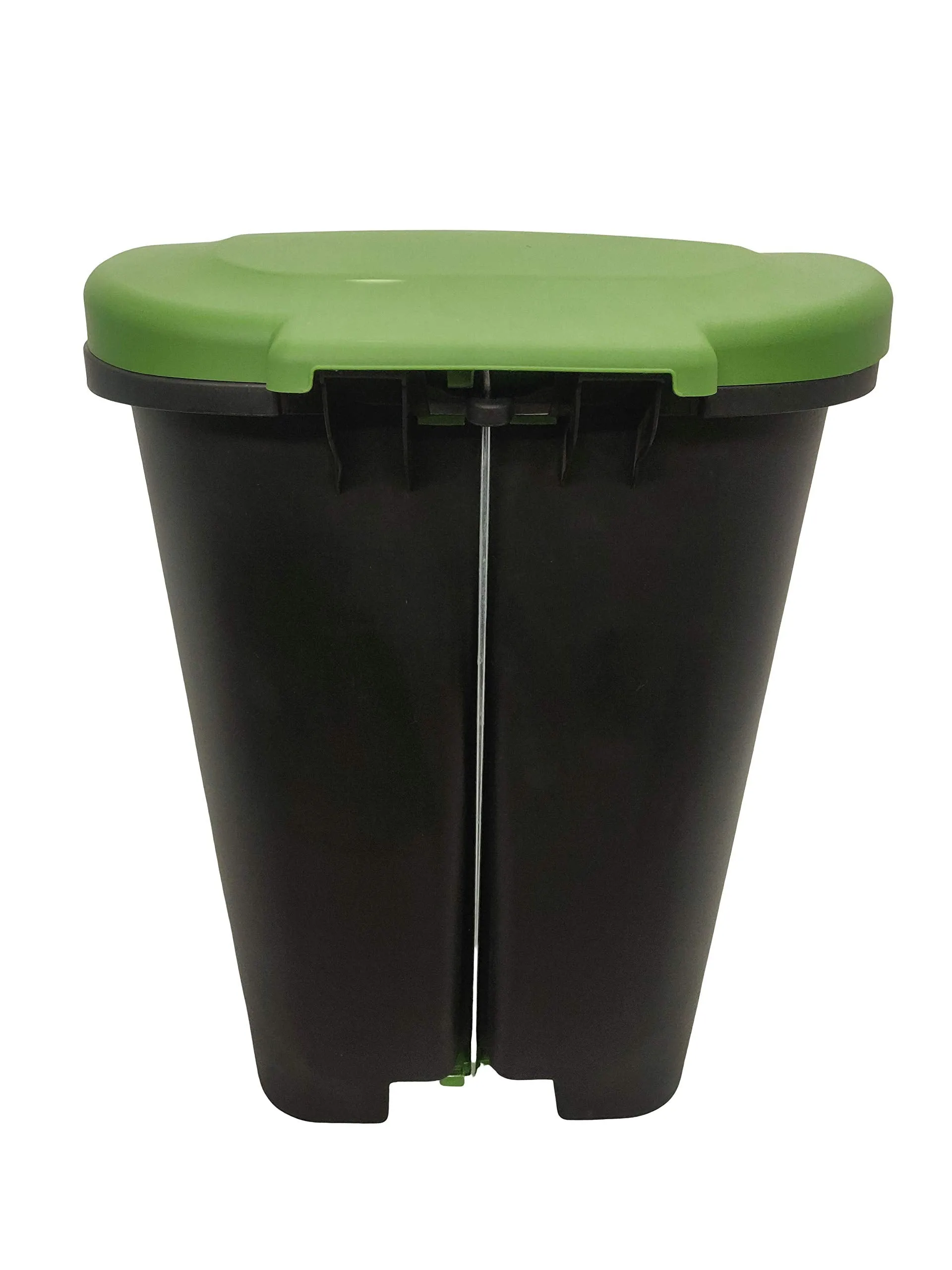 Cello Plastic Pedal Step-On Garbage Dustbin 50 Ltr, Black-Green