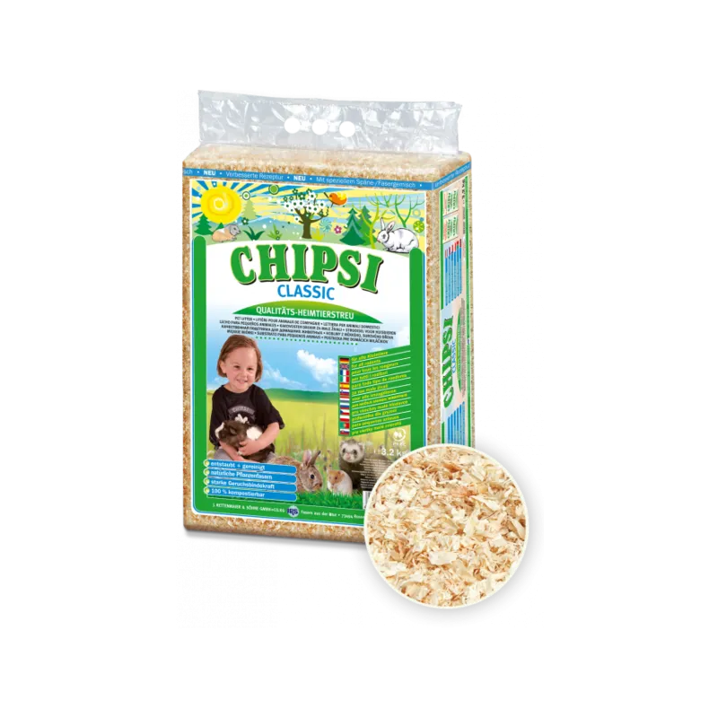 Chipsi Classic Litter for Small Animals 60L / 3.2kg