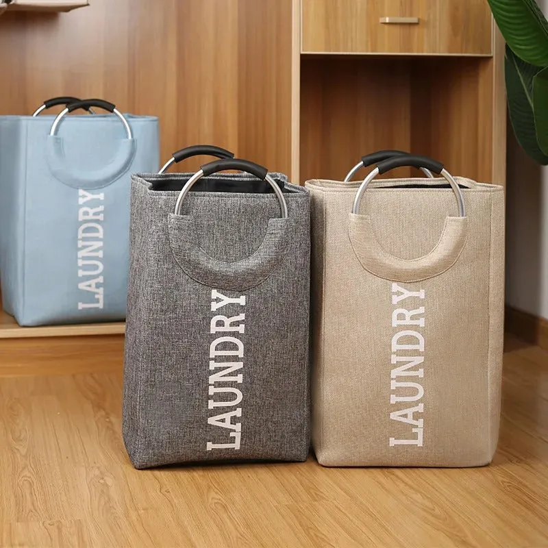 Collapsible Laundry Hamper Bag with Handles