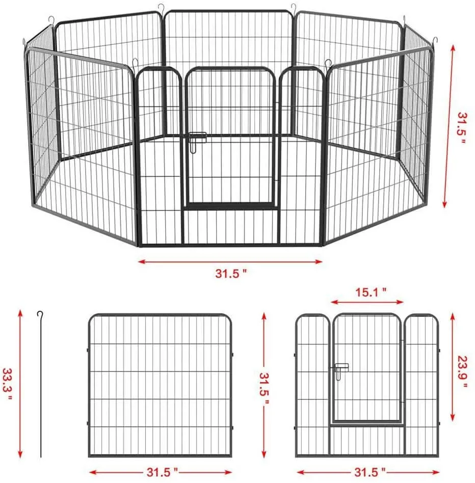 Dog Play Pen 8 Pannel 80*80Cm