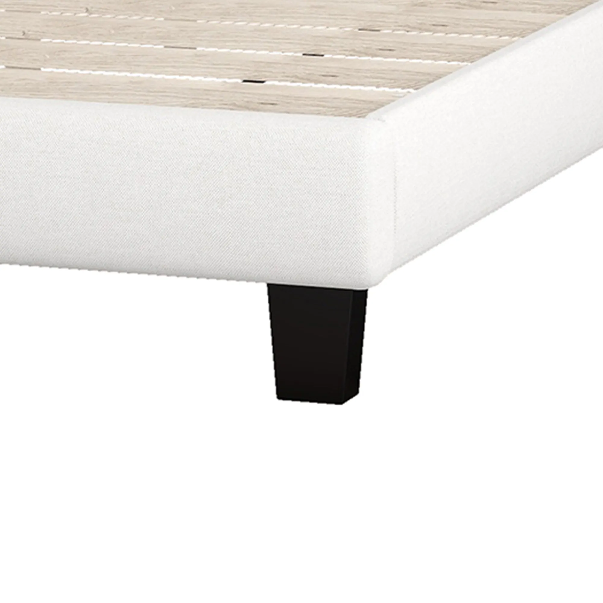 Domoni Queen Size Platform Bed Frame - Beige