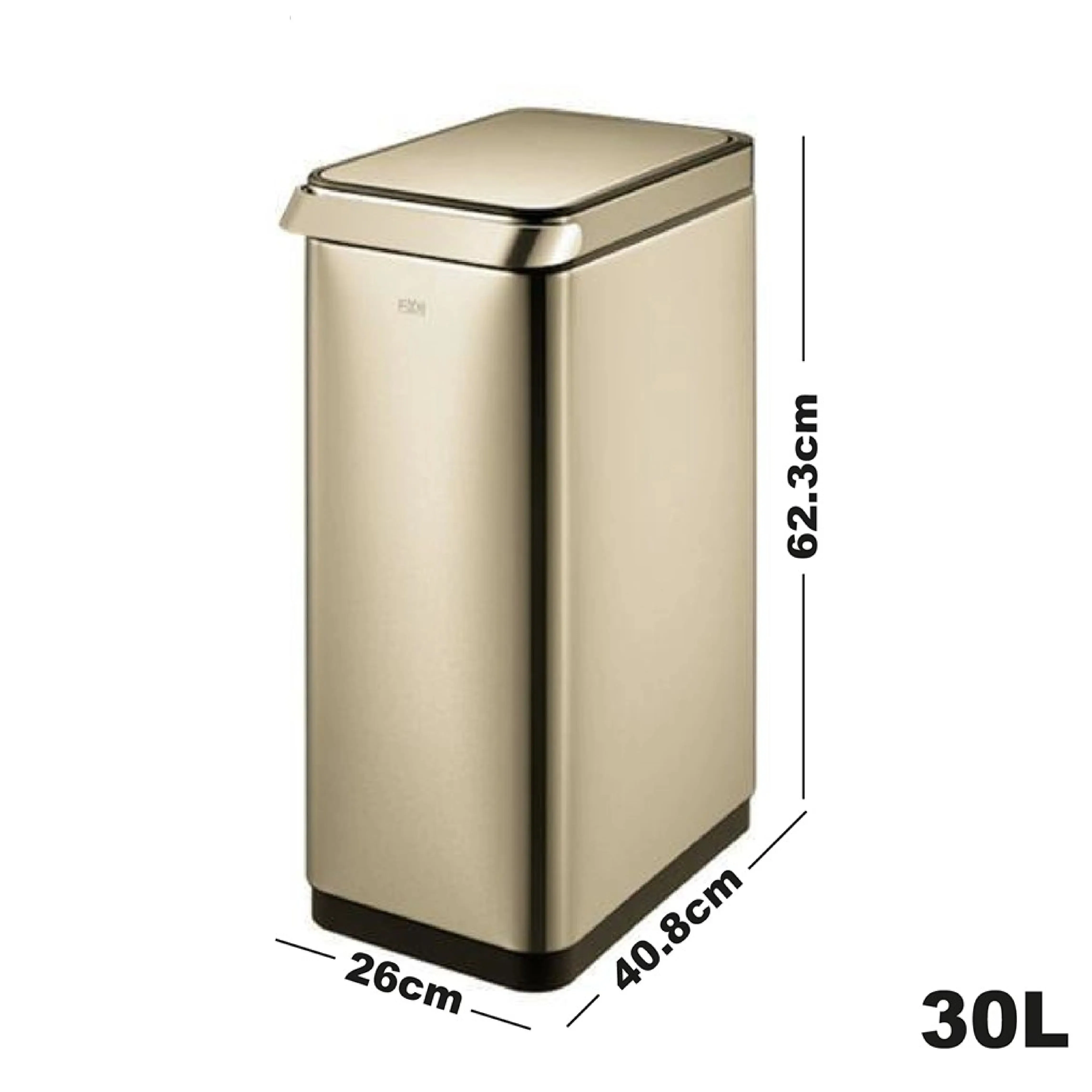 EKO Dustbin | Touchpro | EK9179 | Trash Bin | Waste Bin | Press Open | Soft Opening | Stainless Bin