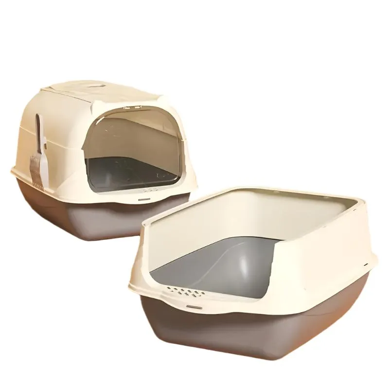 Enclosed Cat Litter Box with Scoop and Liner