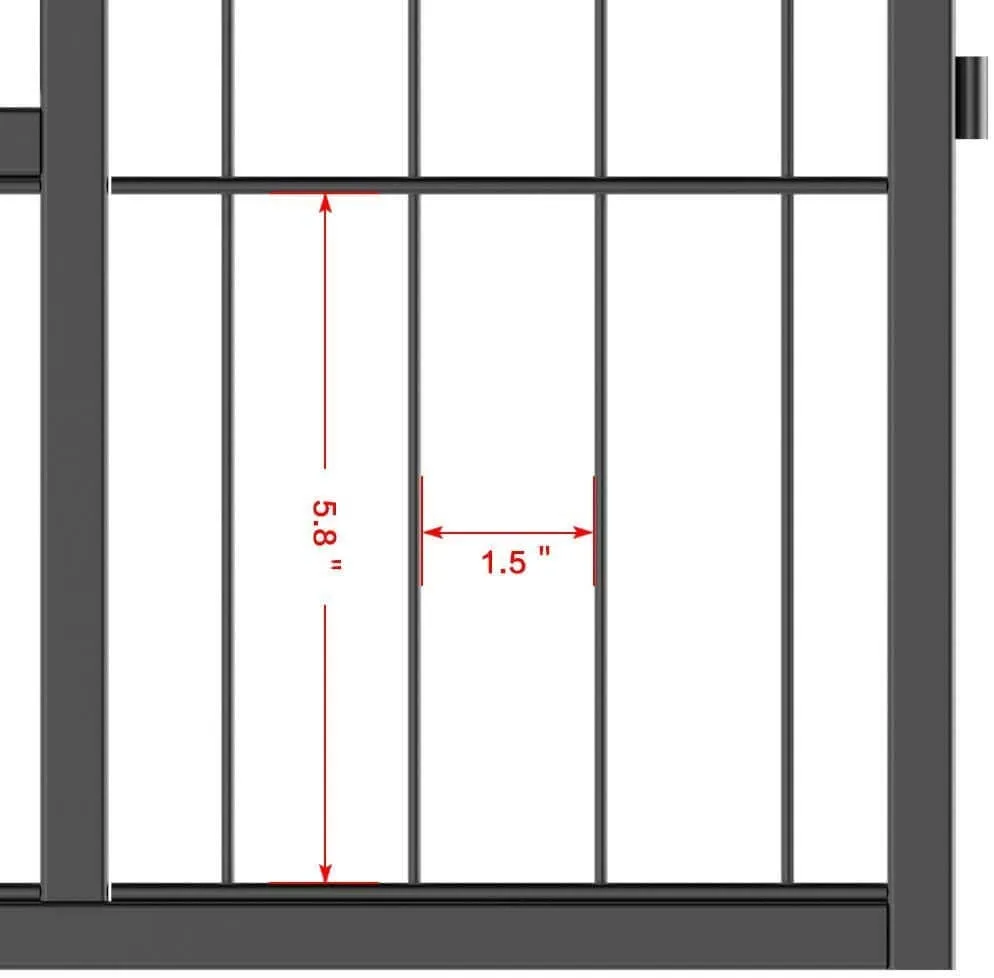 Foldable Dog Pet Playpen Metal Fence 8 Panel