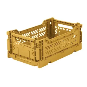 Folding Crates Mustard