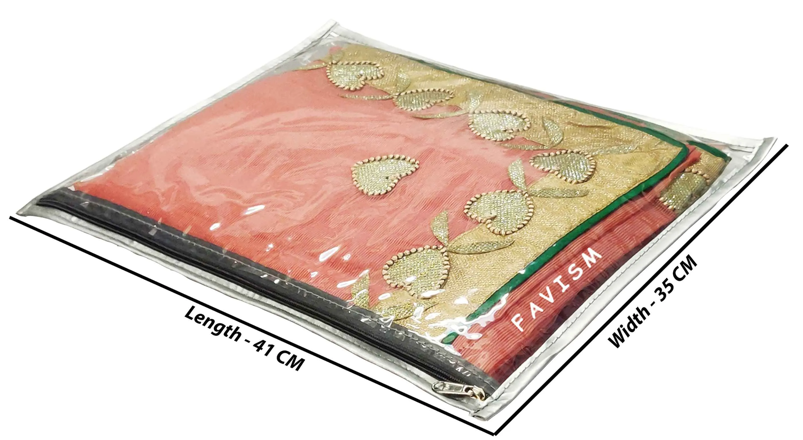 Full Transparent single saree cover | closet storage pack of 12 pcs.