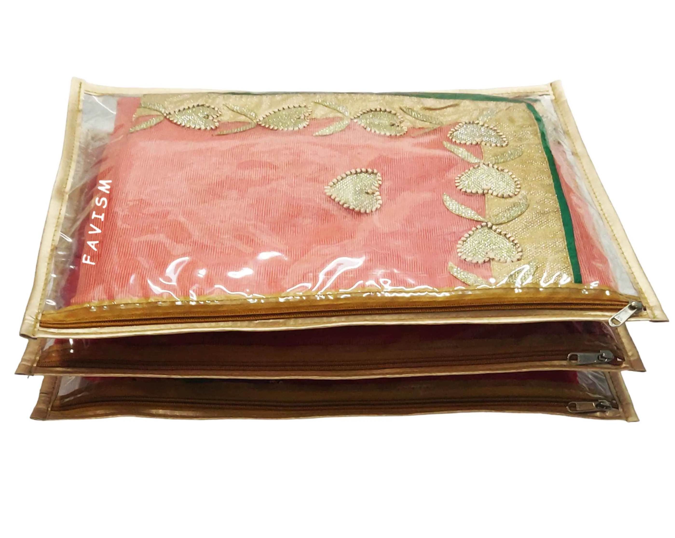 Full Transparent single saree cover | closet storage pack of 12 pcs.