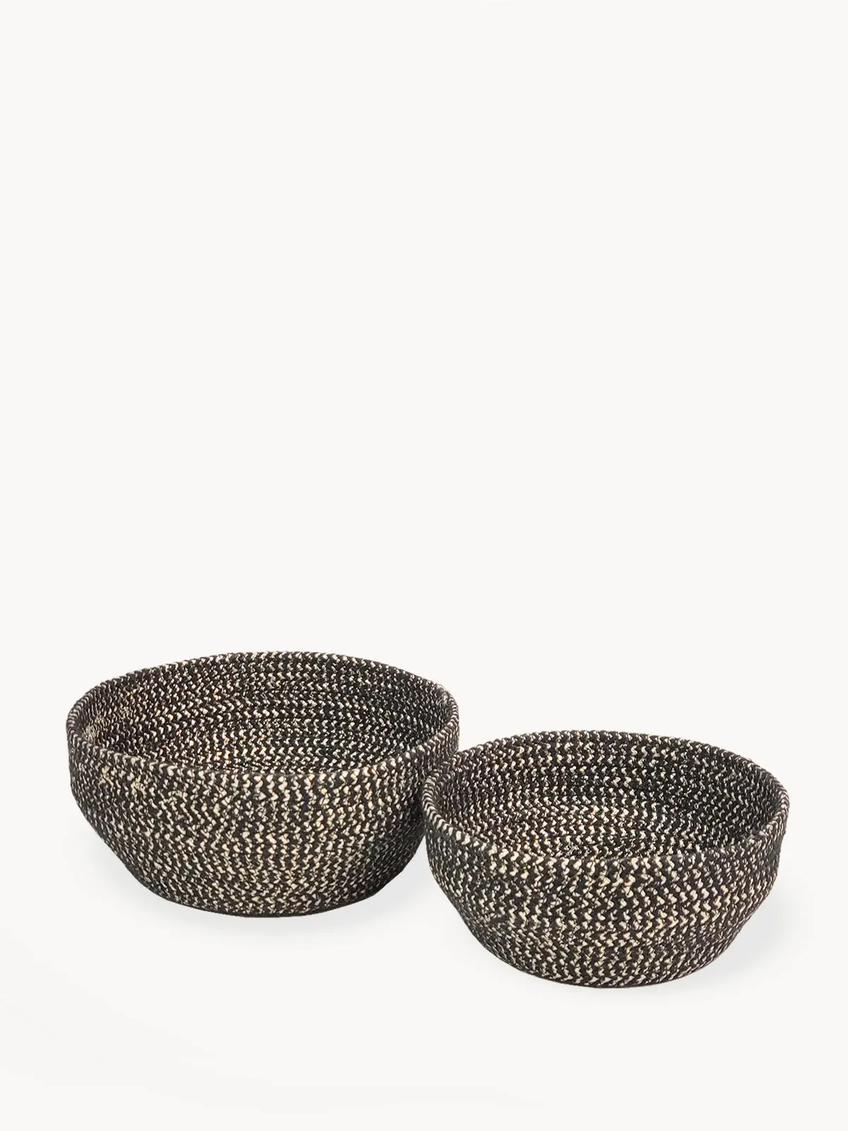 Glitter Bowl - Black | Set of 2