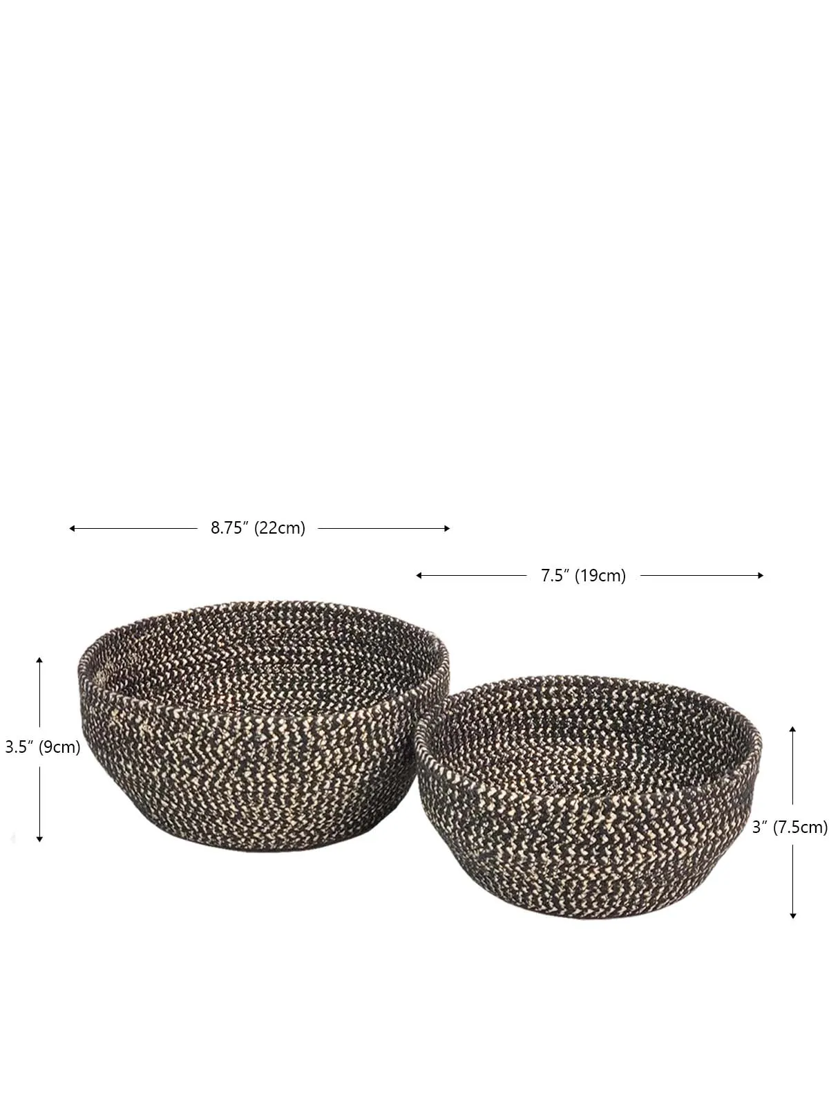 Glitter Bowl - Black | Set of 2