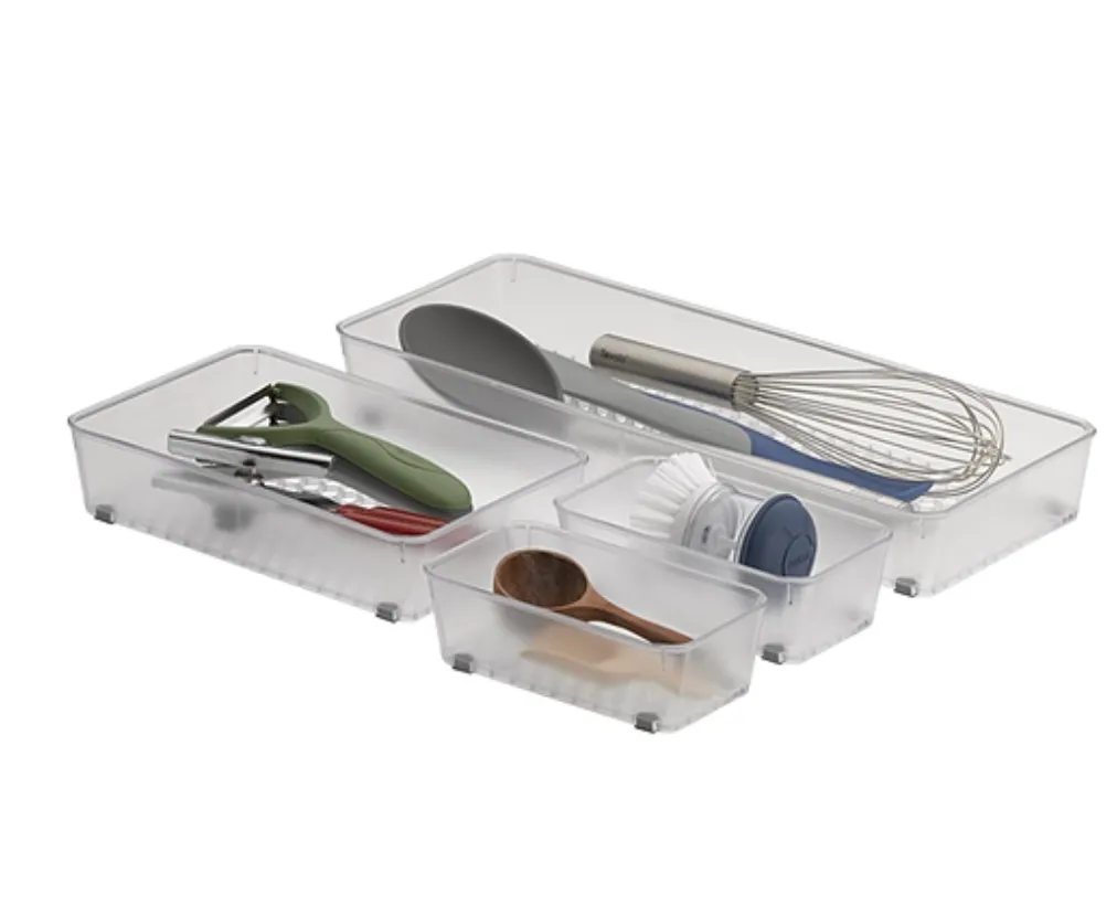 Hexa Drawer Organizer – Clear Frost – 9" x 6" x 2"