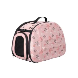 Ibiyaya Collapsible Pet Shoulder Carrier Tuscany Pink^^^