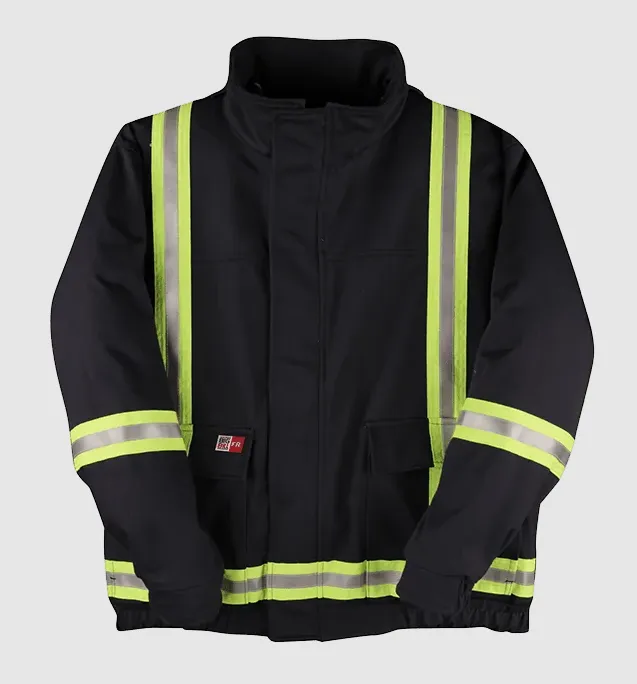 Jacket - Big Bill Westex UltraSoft®  Flame-Resistant Unlined 3-in-1 Reflective Bomber Jacket L495US9