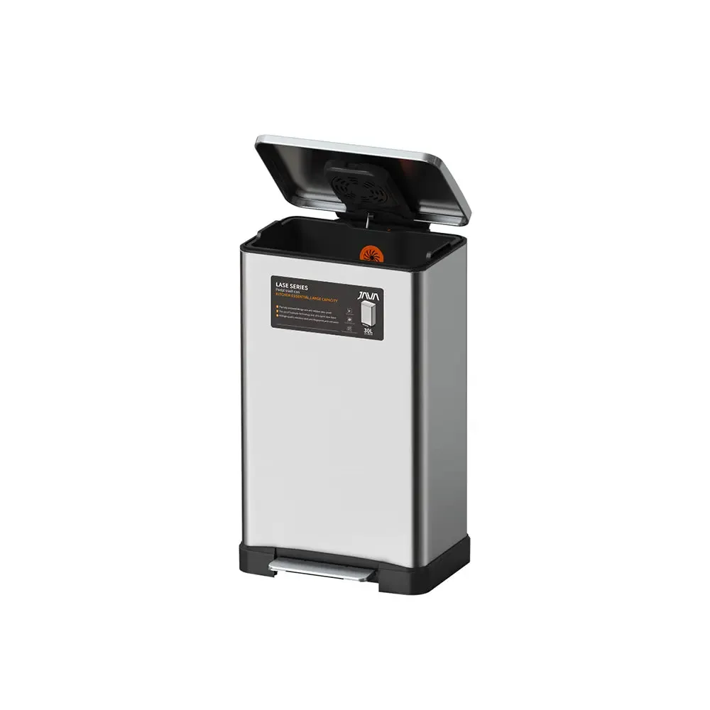 JAVA Dustbin | LASE | JH8858 | 45L | Step Pedal | Soft Closing | Trash Bin | Dustbin for Kitchen