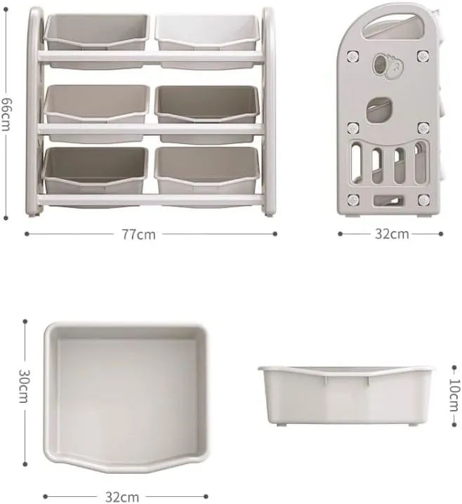 Kids Toy Storage Rack Multi-Functional Storage Cabinet Unit