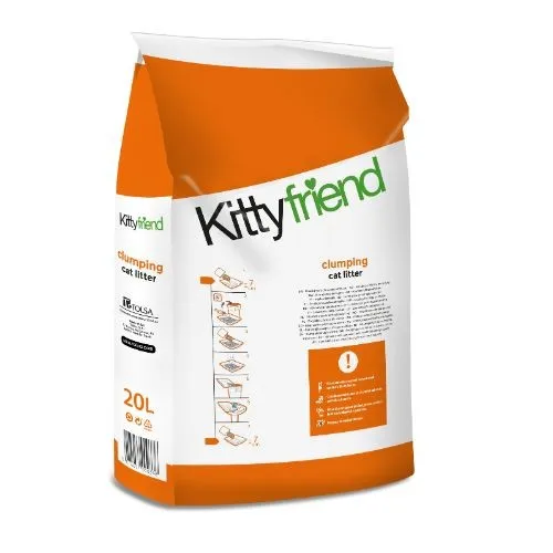 Kittyfriend Clumping Grey Cat Litter 20 Litre (Sanicat)