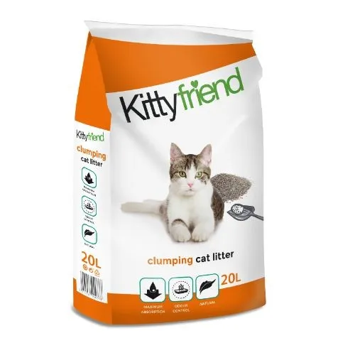 Kittyfriend Clumping Grey Cat Litter 20 Litre (Sanicat)