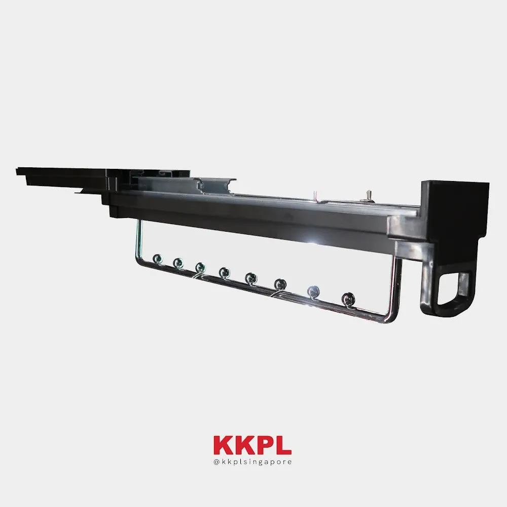 KKPL Top Mounted Pull Out Hanging Clothes Rack