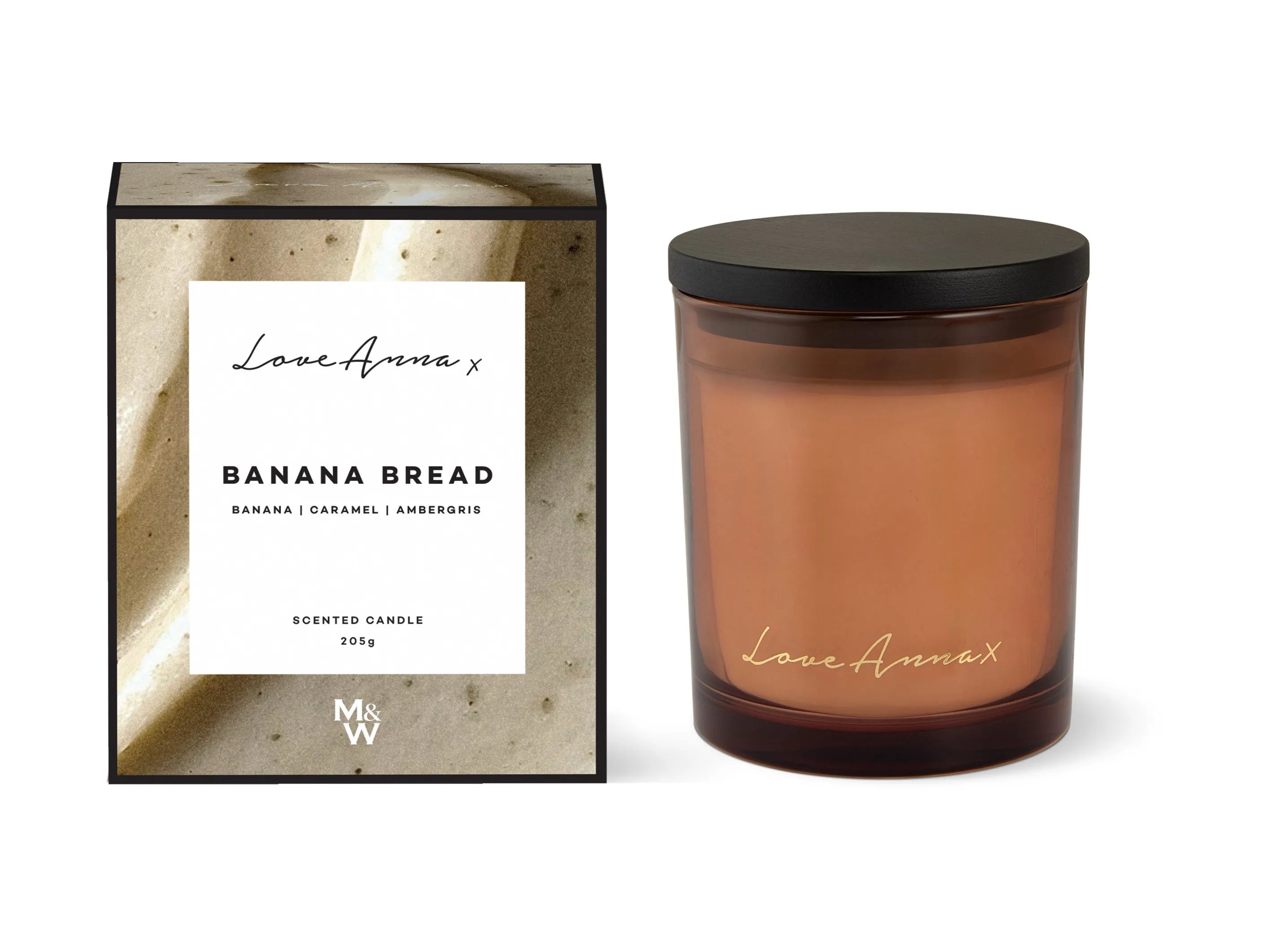 Love Anna x Botanika Kitchen Delights Fragrance Candle 205g - Banana Bread