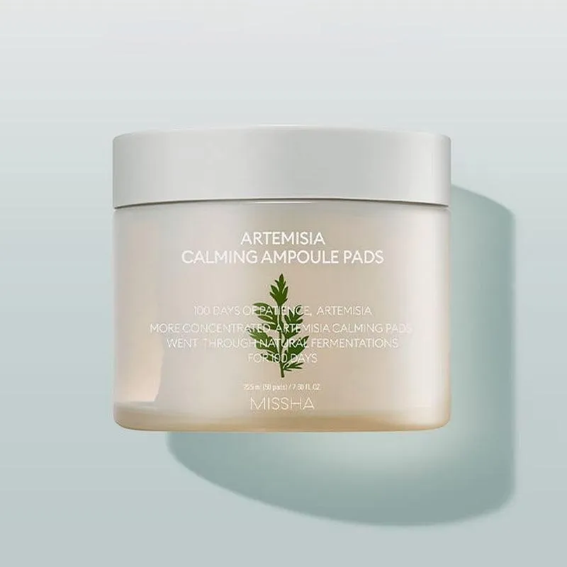 [MISSHA] Artemisia Calming Ampoule Pads 225ml 50EA