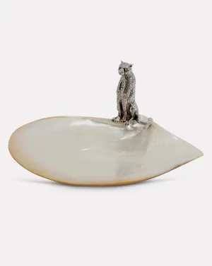 Mother of Pearl Cheetah Plate