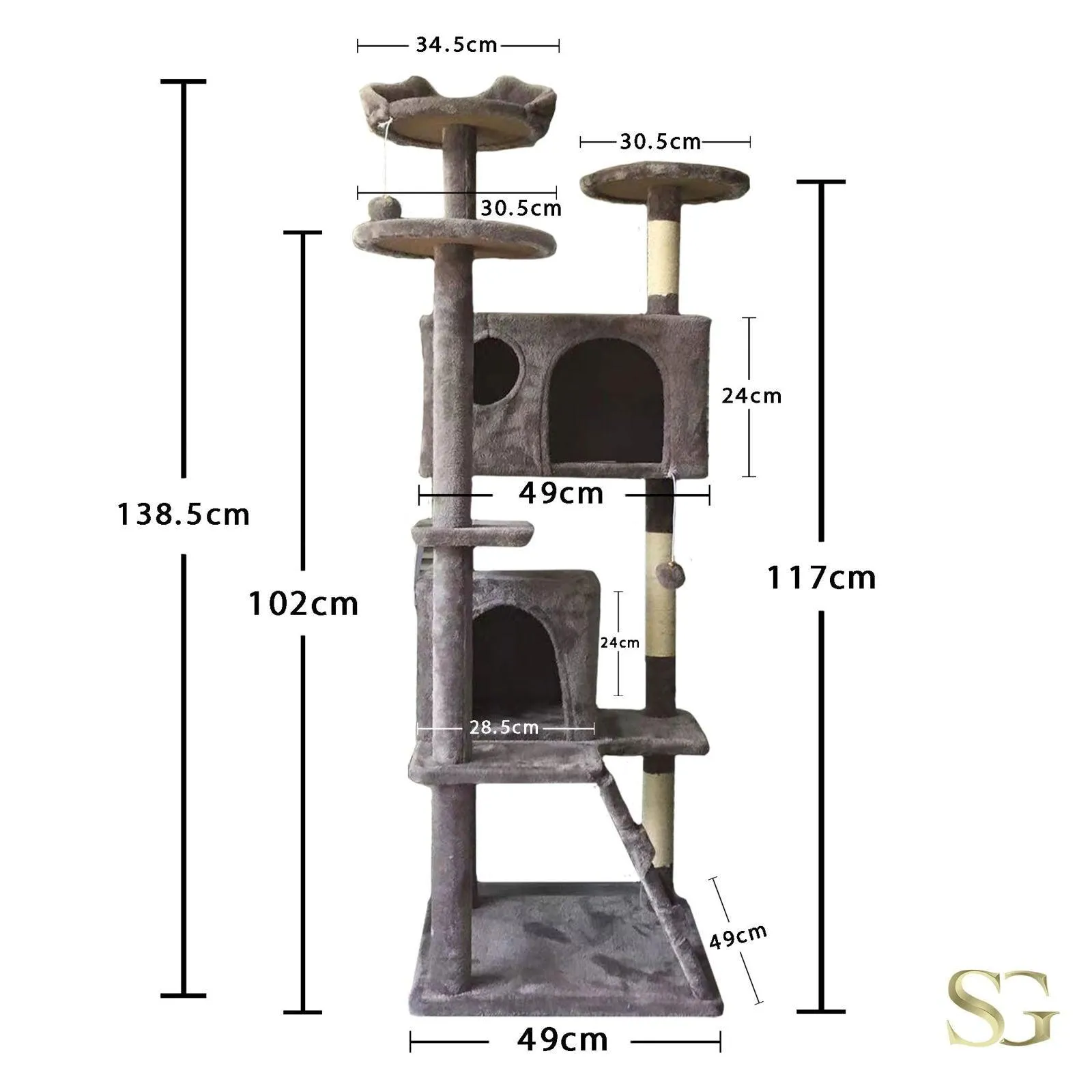 SG Traders™ Cat Tree Tower