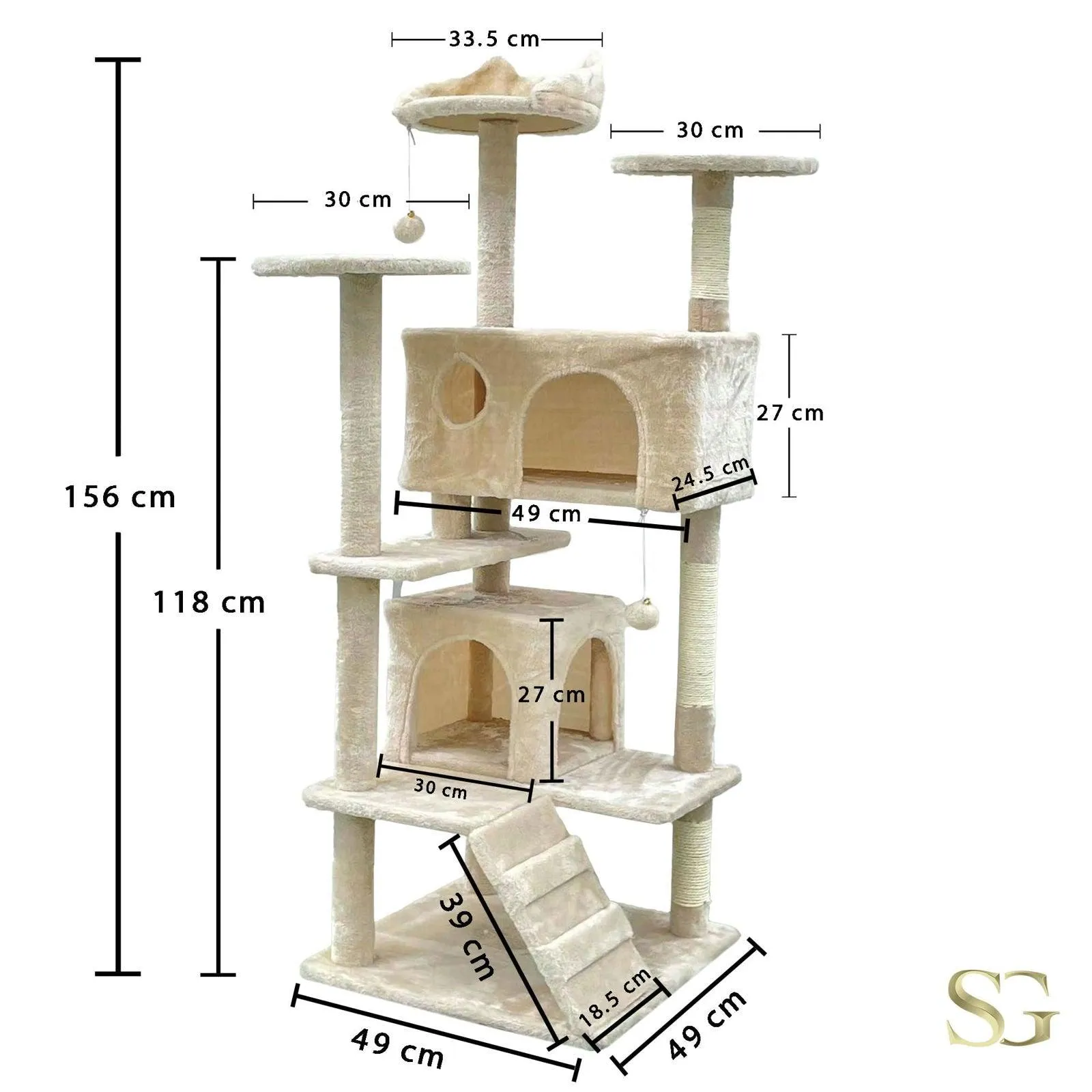 SG Traders™ Cat Tree Tower