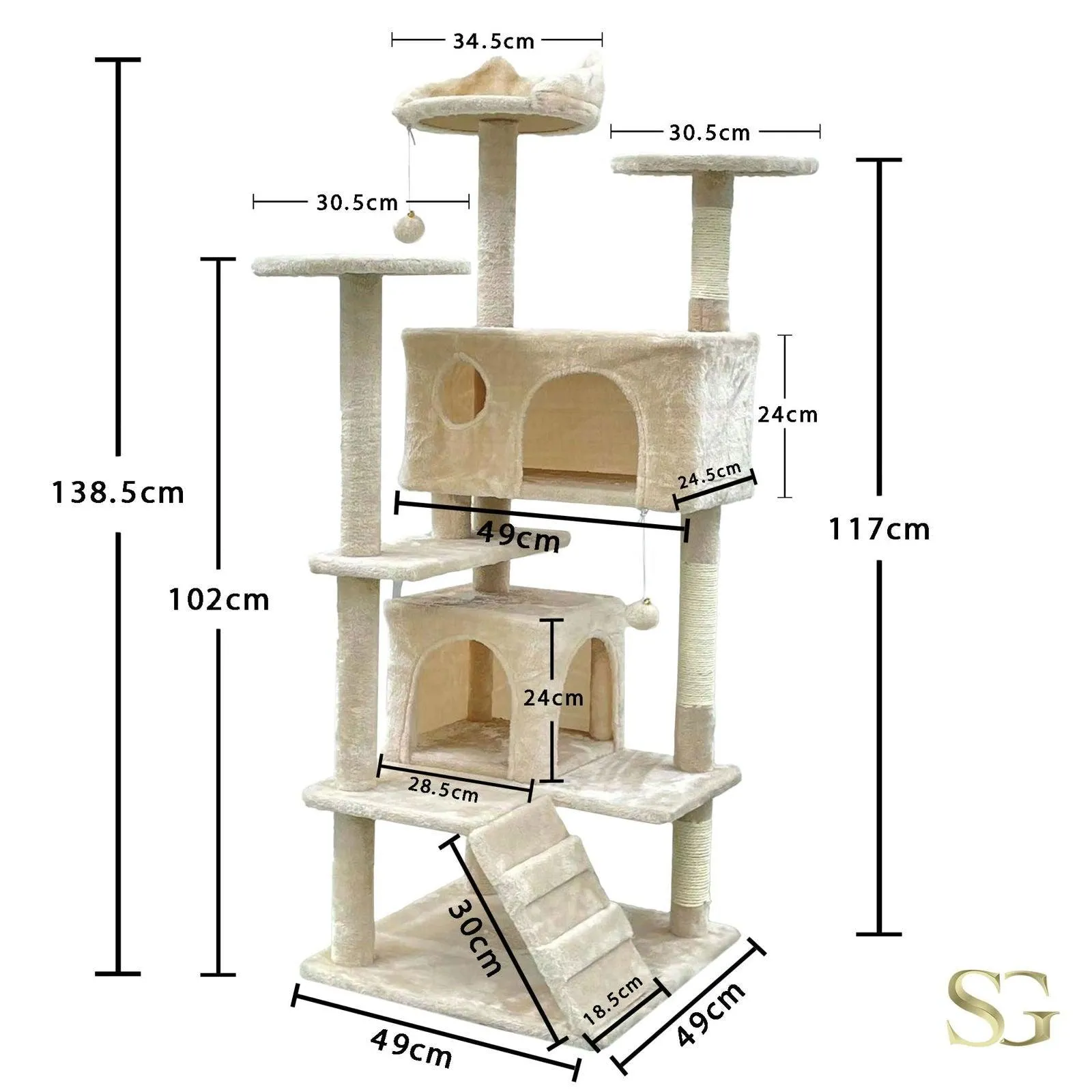 SG Traders™ Cat Tree Tower