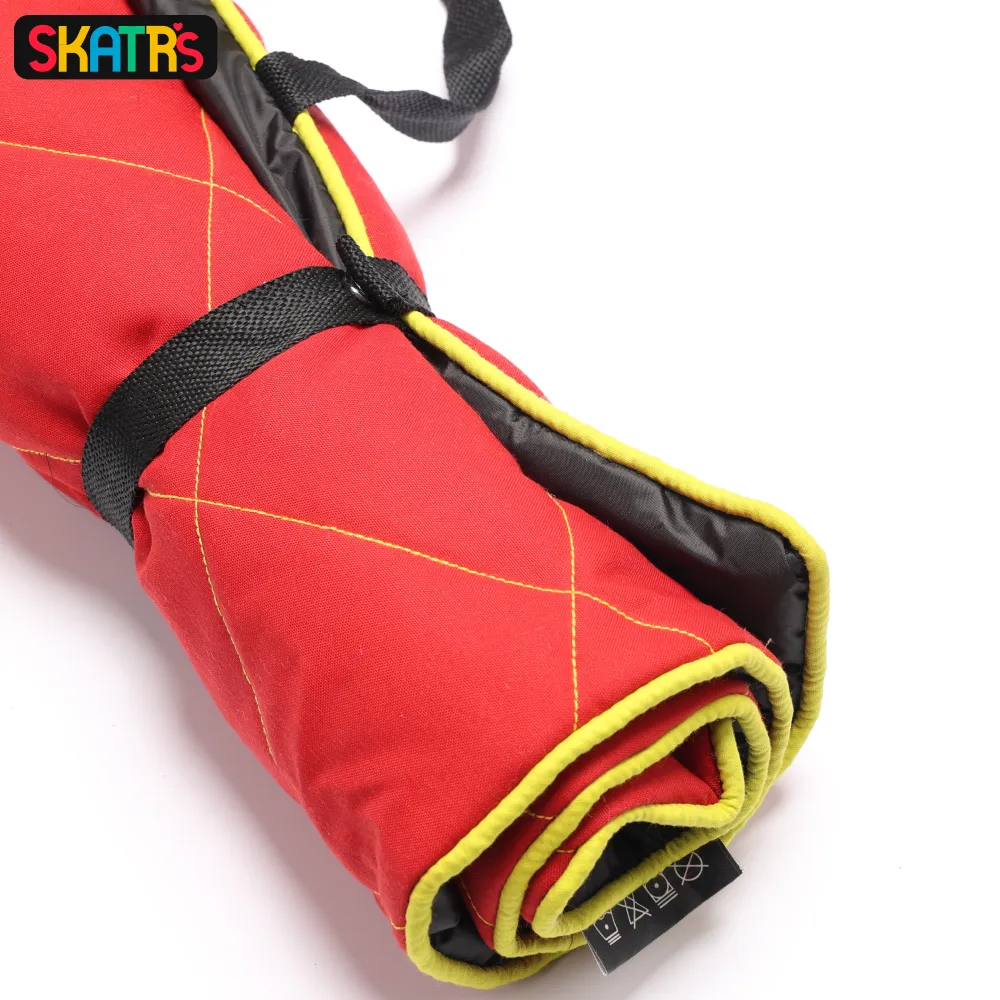 Skatrs Foldable Quilted Mat for Dogs and Cats (Red)