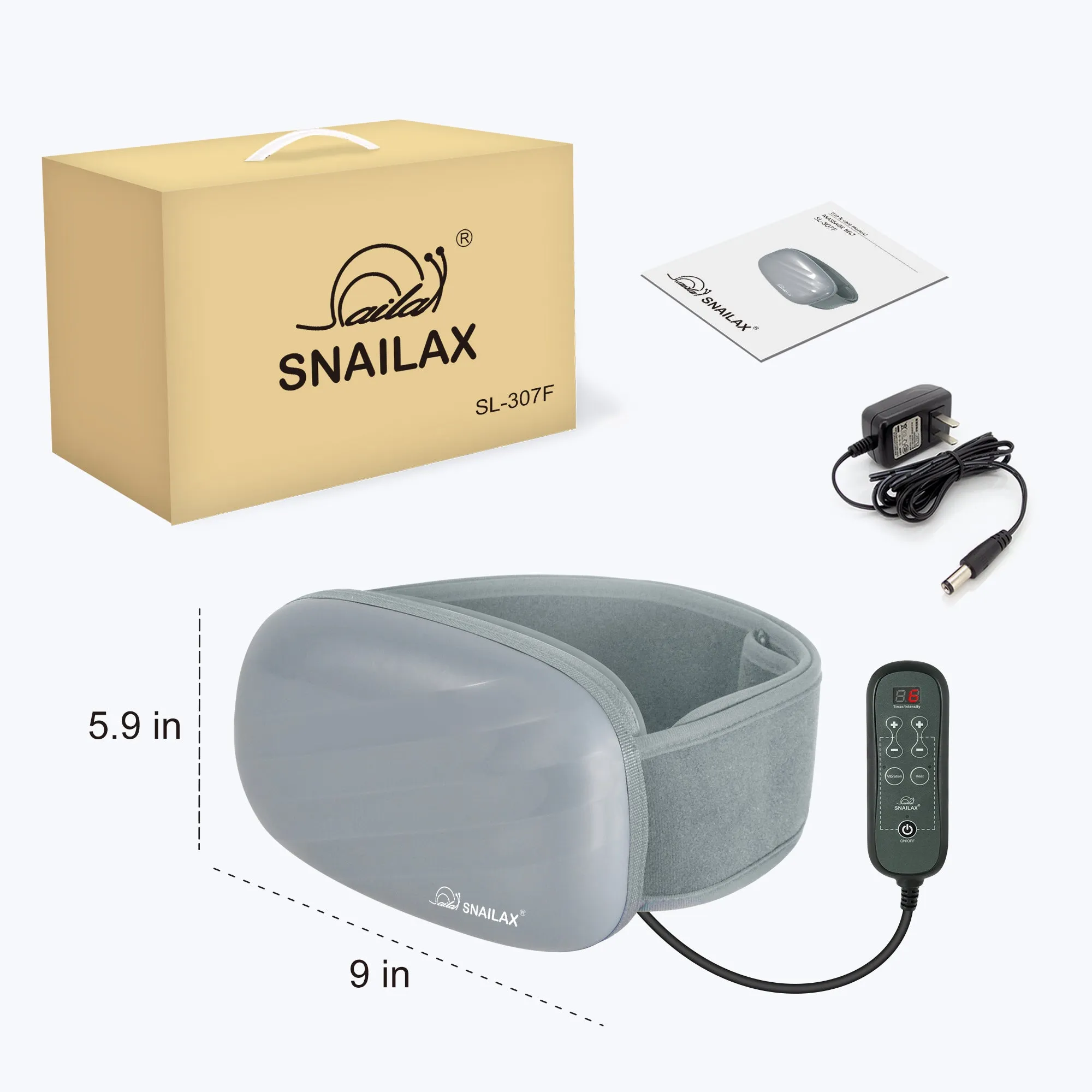 Snailax Heating Pads for Back Pain, Back Massager Belt with 3 Heat Settings --SL-307F