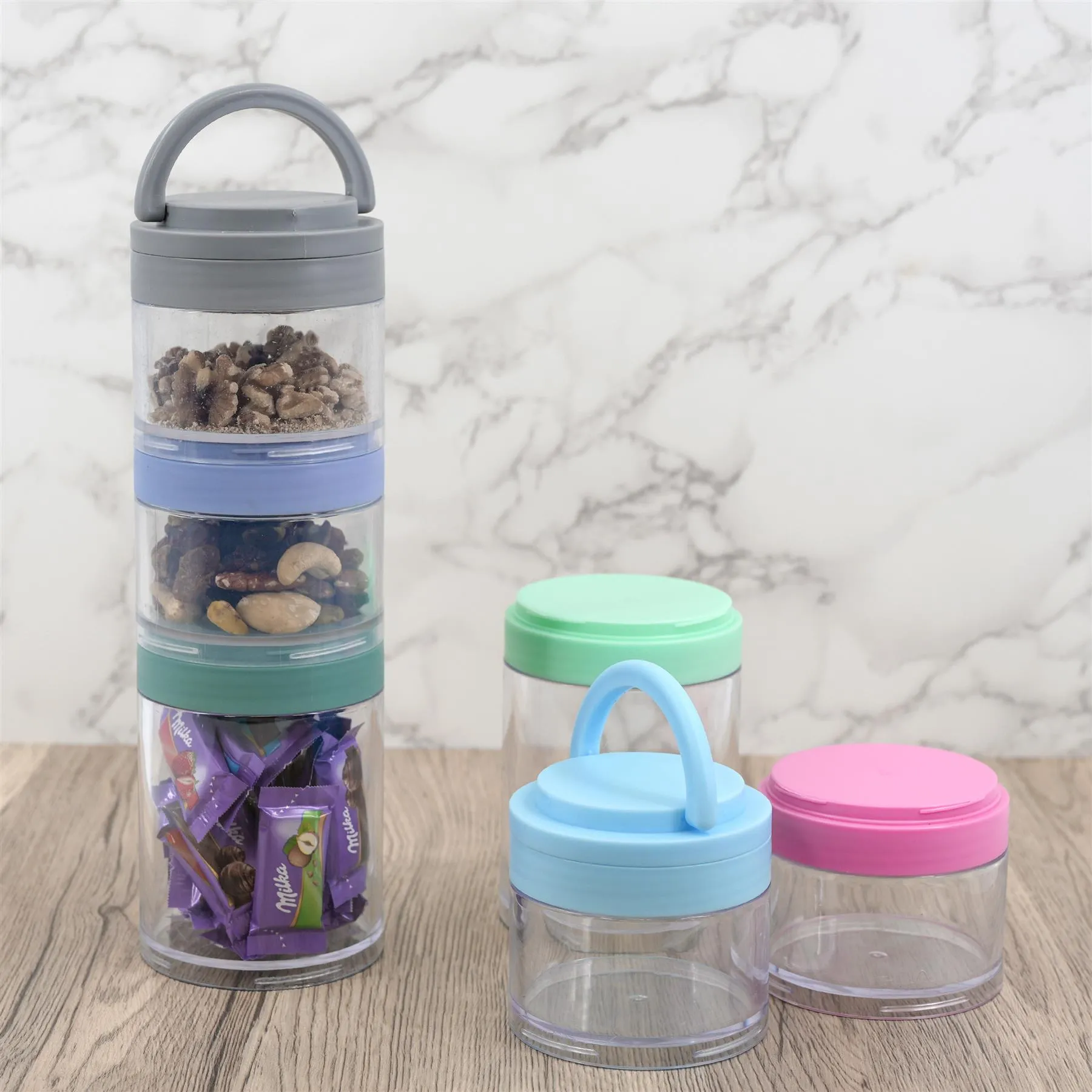 Stackable Tower Snack Food Container