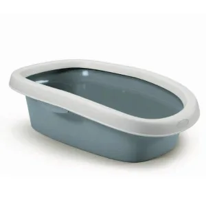 Stefanplast Sprint 20 Cat Litter Tray Steel Blue