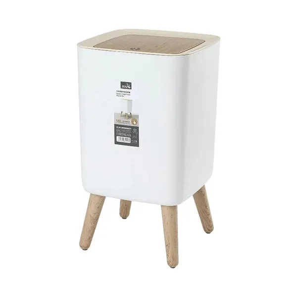 Stylish Nordic 10L Creative Push Top Trash Can/rubbish bin with Lid