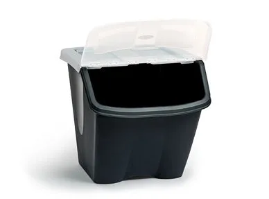 Taurus 38 Litre Shutter Bin – Black